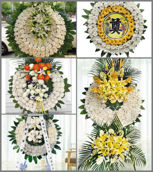 广东梅州市丰顺县丰良镇黄粗村花圈速递